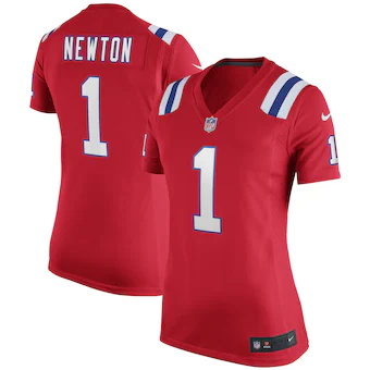 womens nike cam newton red new england patriots alternate g